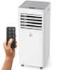 8,000 BTU Portable Air Conditioners, Portable AC Unit with Remote Control for Room up to 300 Sq.Ft, 3-in-1 Room Air Conditioner Work as Dehu & Fan & C