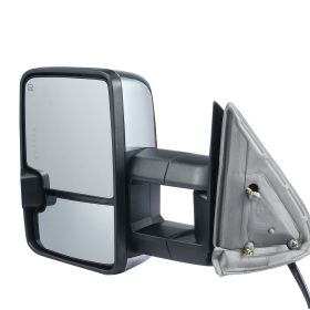 VEVOR Towing Mirrors Fit for 2003-2007 Chevy Silverado GMC Sierra Tahoe Suburban Avalanche Yukon Power Heated LED Signal Light Side View Mirror Pair M