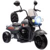 Qaba Electric Motorcycle for Kids, 3 Wheel 6V Battery Powered Chopper Motorbike, Ride on Motorcycle with Headlights, Music, Forward & Reverse for Boys