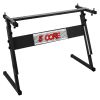 5 CORE Keyboard Stand Z Style Adjustable Electric Piano Riser Foldable & Sturdy Lift Holder For 54 61 Keys Instruments Black - KS Z1 BLK
