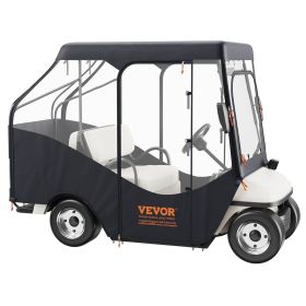 VEVOR Golf Cart Enclosure, 420D Polyester Driving Enclosure with 4-Sided Transparent Windows, 4 Passenger Club Car Covers Universal Fits for Most Bran