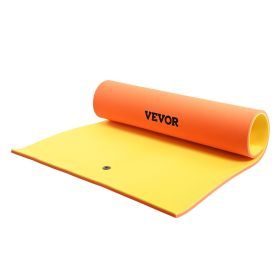VEVOR Lily Pad Floating Mat, Large 9x6 FT Floating Water Pad, 3-Layer Floating Dock for Adults Kids, 1.3" Thick Tear-Resistant XPE Foam Raft, Floating