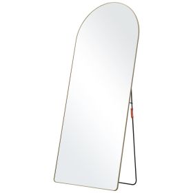 VEVOR Arched Full Length Mirror, 71'' x 30'', Large Free Standing Leaning Hanging Wall Mounted Floor Mirror with Stand Aluminum Alloy Frame, Full Body