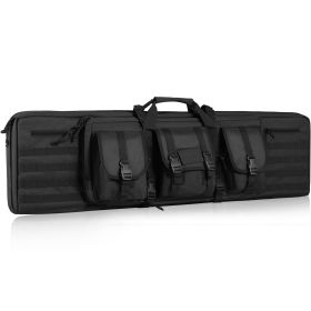 VEVOR Tactical Range Bag, 36 inch Tactical Double Firearm Bag, Soft Outdoor Tactical Case with Lockable Zipper, Portable Handle & Shoulder Strap, 3 La