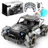 4DRC Y3 RC Cars Remote Control Car, Off Road Monster Truck,Metal Shell 4WD Dual Motors LED Headlight Rock Crawler,2.4Ghz All Terrain Hobby Truck,Boy A