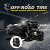 4DRC Y3 RC Cars Remote Control Car, Off Road Monster Truck,Metal Shell 4WD Dual Motors LED Headlight Rock Crawler,2.4Ghz All Terrain Hobby Truck,Boy A