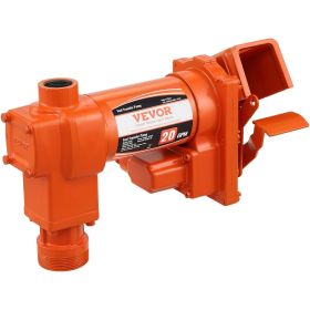 VEVOR Fuel Transfer Pump, 12V DC 20 GPM 1/4 HP, High Flow Cast Iron Gasoline Extractor Pump with Fuel Collection Box Design for Gasoline, Diesel, Kero