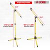 5 Core Tripod Mic Stand Floor Adjustable 18 to 72 Inches Sturdy Boom Arm Holder Microphone Stands Pedestal Para Microfono for Singing MS 080 YLW