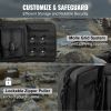 VEVOR Tactical Range Bag, 36 inch Tactical Double Firearm Bag, Soft Outdoor Tactical Case with Lockable Zipper, Portable Handle & Shoulder Strap, 3 La