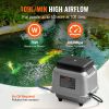 VEVOR Linear Air Pump, 109L/Min Air Flow Septic Aerator Pump, Aeration System for 1/2 Acre 10 FT Deep Ponds, Water Gardens, Waste Treatments, Septic T