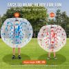VEVOR Inflatable Bumper Balls 2-Pack, 5FT/1.5M Body Sumo Zorb Balls for Teen & Adult, 0.8mm Thick PVC Human Hamster Bubble Balls for Outdoor Team Gami