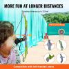 VEVOR Bow and Arrow Set for Kids, 2 Pack LED Light Up Archery Set with 20 Suction Cup Arrows, Standing Target, 2 Quivers, 2 Guns, 20 Soft Bullets, 3 T
