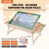 VEVOR 1500 Piece Puzzle Table with Folding Legs, 4 Drawers and Cover, 32.7"x24.6" Wooden Jigsaw Puzzle Plateau, Adjustable 3-Tilting-Angle Puzzle Boar