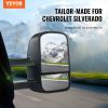 VEVOR Towing Mirrors, Left & Right Pair Set for Chevrolet Silverado (1999-2007)/GMC/Cadillac, Tow Mirror with Plane & Convex Glass, Manual Controlling