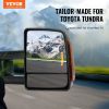 VEVOR Towing Mirrors Fit for 2007-2017 Toyota Tundra, Power Heated Tow Mirror with Signal Light/LED Arrow Signal Light, Plane & Convex Glass, Manual C