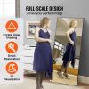 VEVOR Full Length Mirror, 71'' x 31'', Extra Large Standing Hanging or Leaning Rectangle Floor Mirror with Tempered Glass Aluminum Alloy Frame, Full B