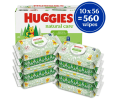 Huggies Natural Care Sensitive Baby Wipes, Unscented, 10 Pack, 560 Total Ct