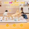 VEVOR Pikler Triangle Set, 5 in 1 Toddler Climbing Toys Indoor Playground, Ramp, and Arch, Montessori Climbing Set with Triangle, Medium Size Wooden C