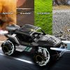 4DRC Y3 RC Cars Remote Control Car, Off Road Monster Truck,Metal Shell 4WD Dual Motors LED Headlight Rock Crawler,2.4Ghz All Terrain Hobby Truck,Boy A
