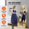 VEVOR Arched Full Length Mirror, 71'' x 30'', Large Free Standing Leaning Hanging Wall Mounted Floor Mirror with Stand Aluminum Alloy Frame, Full Body