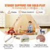 VEVOR Kids Play Tent, Teepee Tent for Kids 1-5 Years Old, Tent for Kids with Windows for Indoor and Outdoor, Toddler Tent with Mat and Plush Decorativ