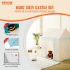 VEVOR Kids Play Tent, Kids Tent for Kids 1-5 Years Old, Toddler Tent with Mat and Tent Lamp, Tent for Kids with Windows for Indoor and Outdoor, Play H