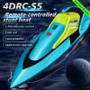 4DRC S5 Fast RC Boat 2.4 GHz 20+ MPH Racing Boats for Pools and Lakes,Remote Control, and  Rechargeable Boat Battery for Adults and Kids